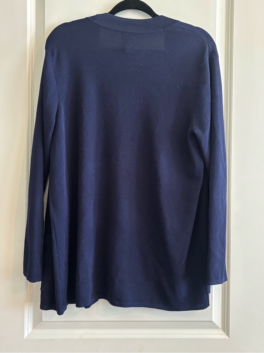 Anne Klein Navy Open Front Cardigan XL Workwear Office Classic Chic - Picture 4 of 4